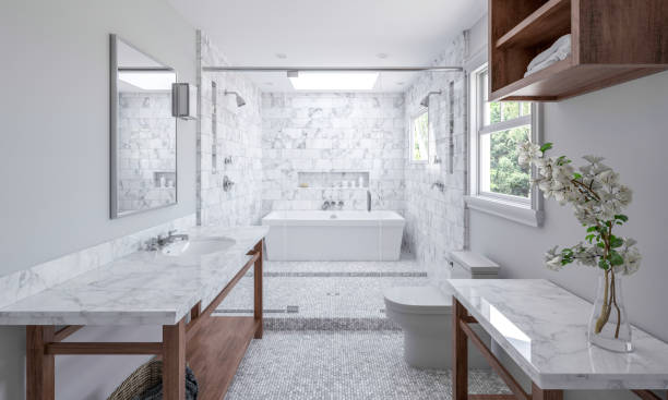 Bathroom natural stone | Floors By Roberts